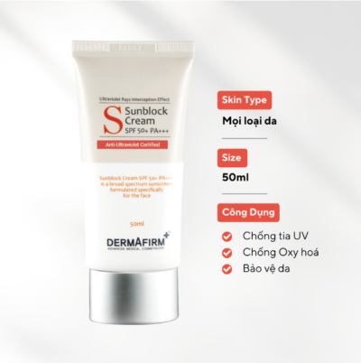 Kem chống nắng Dermafirm SunBlock Cream SPF 50 PA